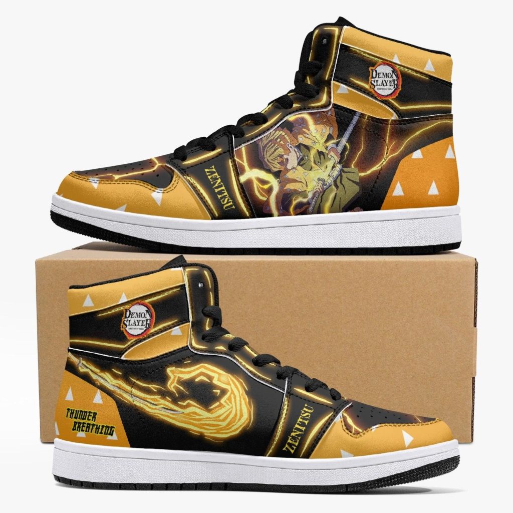 zenitsu agatsuma demon slayer j force shoes 123f3ee1 8e76 41f5 8314 50f222a9043b - Anime Shoes UK Store