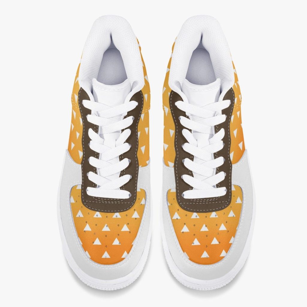 zenitsu agatsuma demon slayer kamikaze 1 shoes 11 - Anime Shoes UK Store