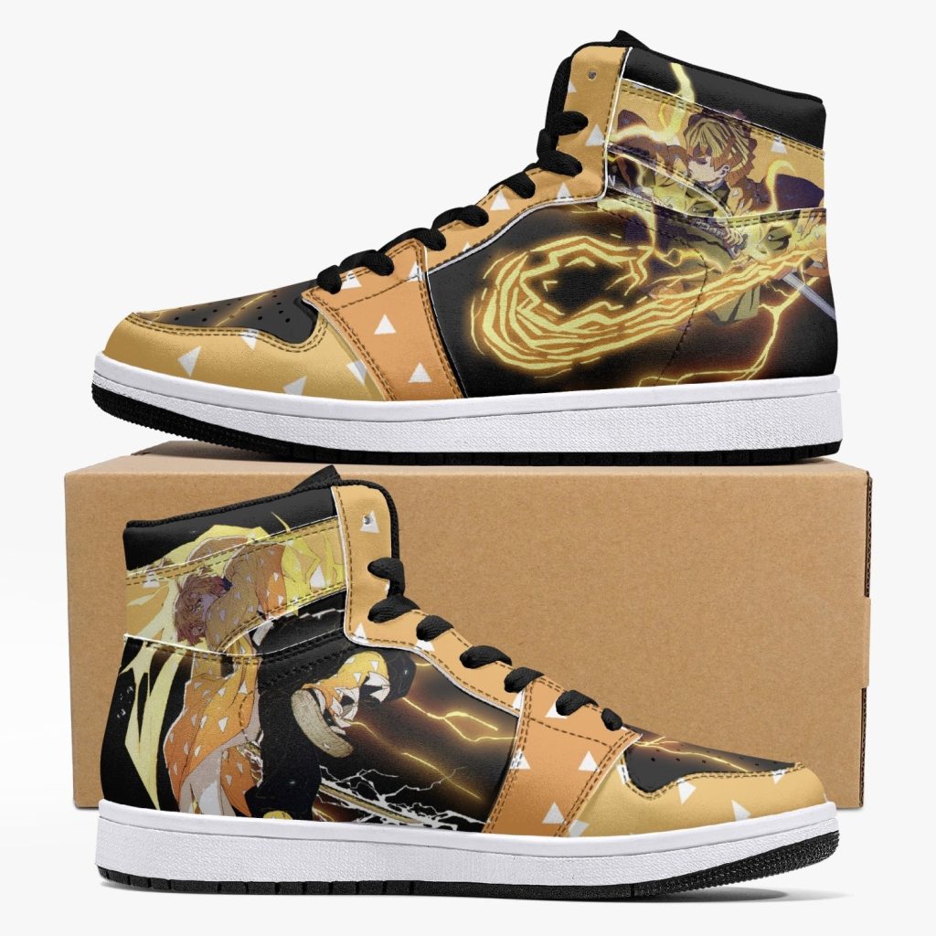 zenitsu thunder breathing demon slayer j force shoes - Anime Shoes UK Store
