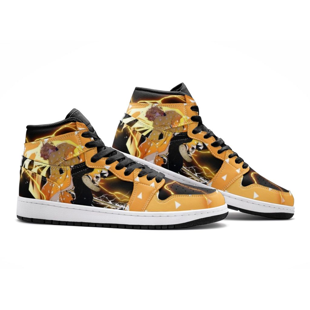 zenitsu thunder breathing demon slayer jd1 shoes 2 - Anime Shoes UK Store