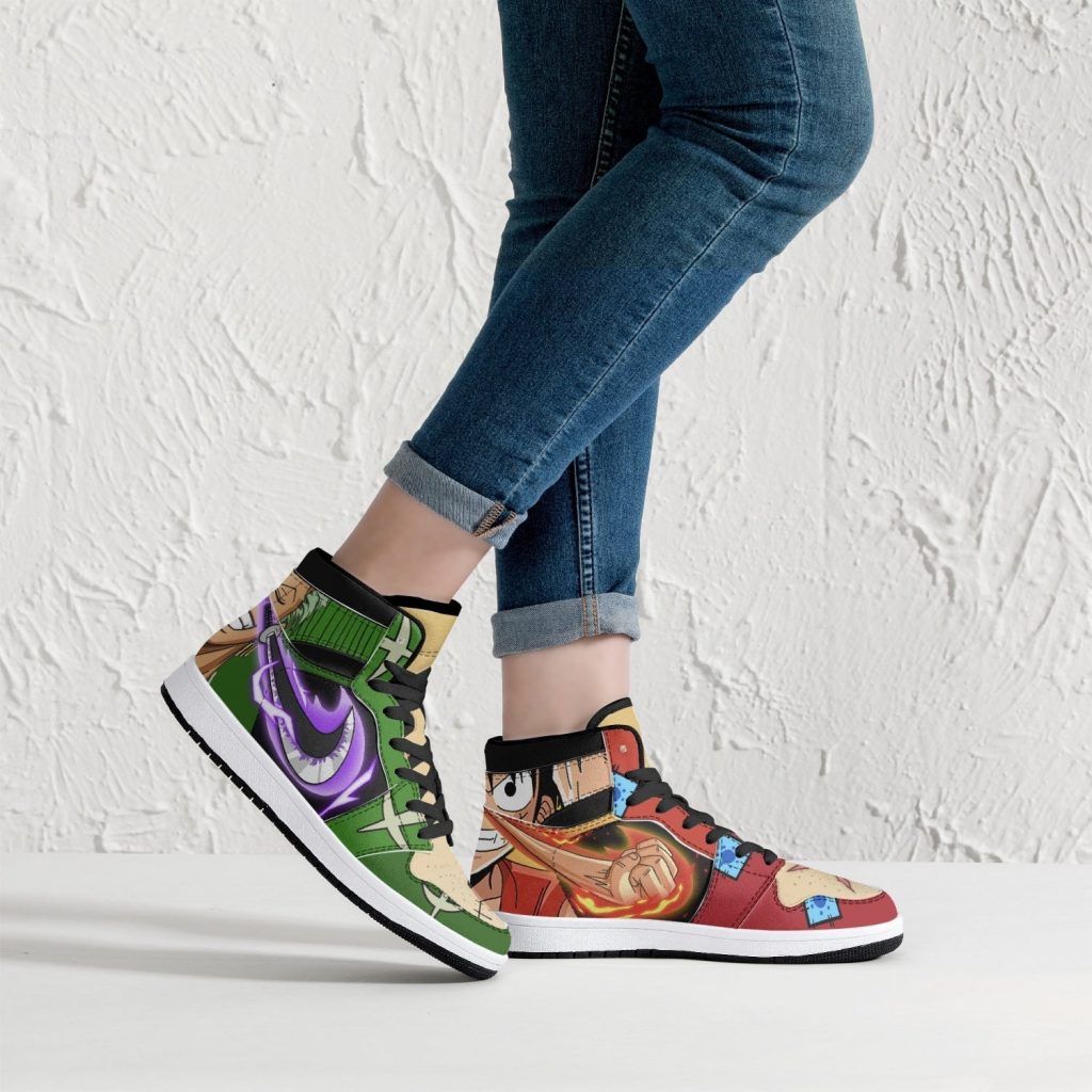 zoro and luffy one piece j force shoes 5 - Anime Shoes UK Store