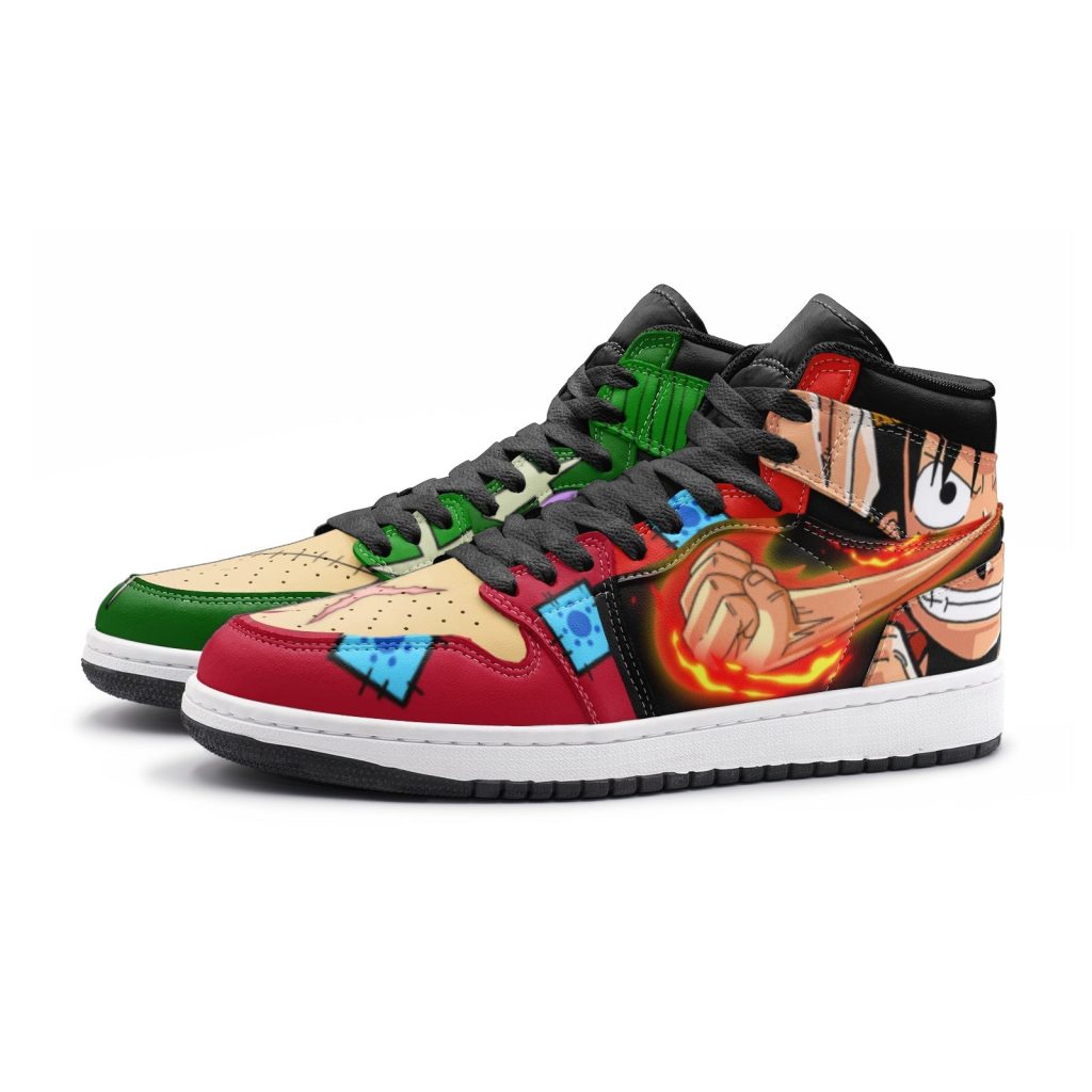zoro and luffy one piece jd1 shoes 3 - Anime Shoes UK Store
