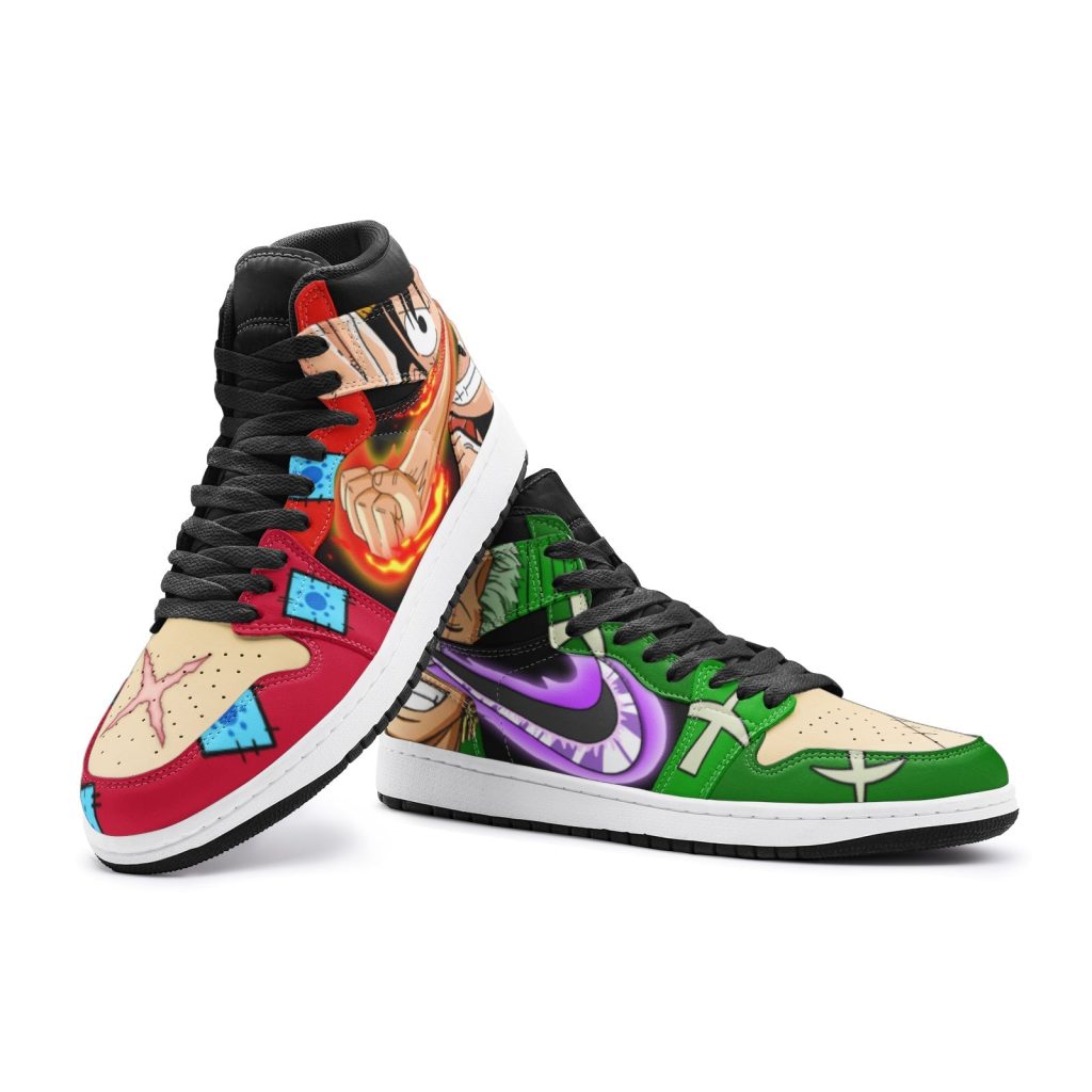 zoro and luffy one piece jd1 shoes 4 - Anime Shoes UK Store